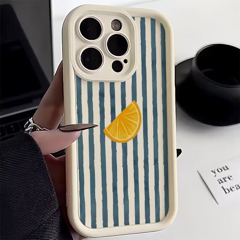 Phone Cases Redmi - ストライプレモンスライス柄スマホケース Xiaomi Redmi Note 14 Pro