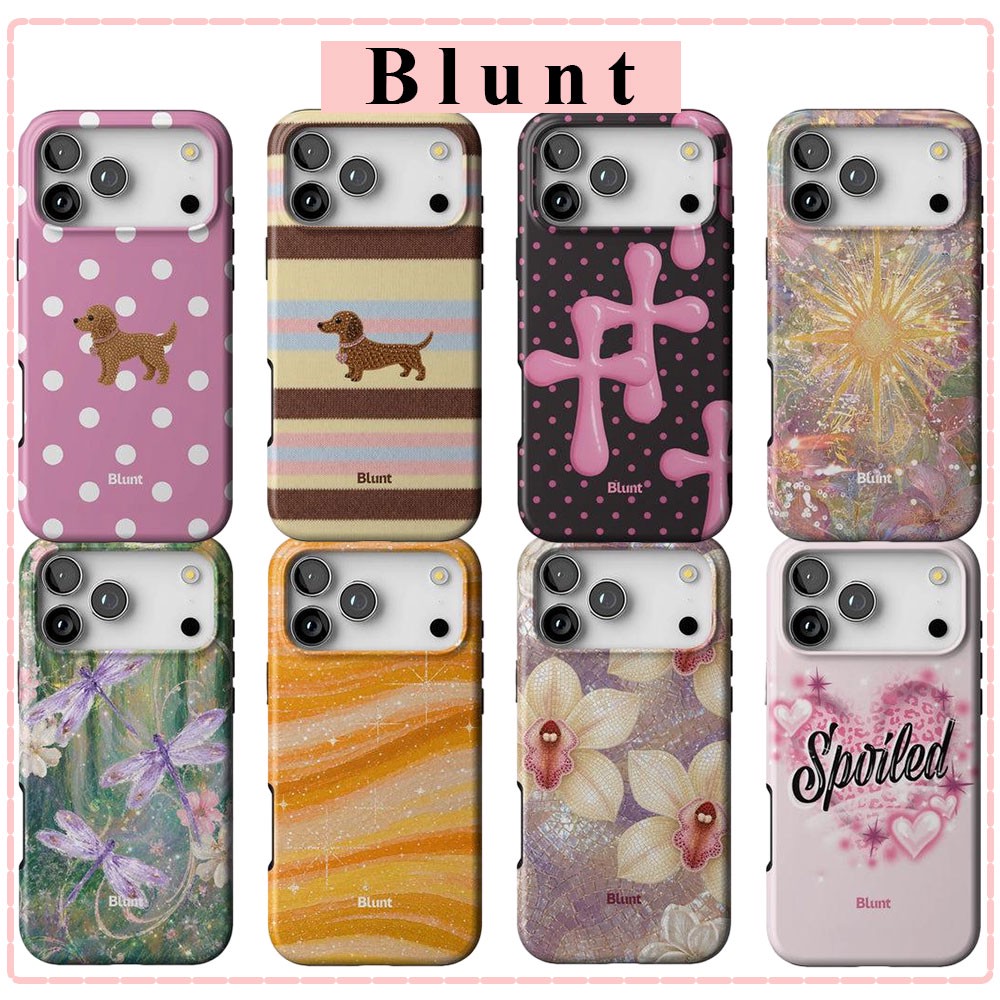 Phone Cases Blunt - トンボ柄のブラント型iPhoneケース（iPhone 18、17、17e、16e、16、15、14、13、12、11、XSMAX、Air、Pro Max、Plus対応）二重構造バックカバー