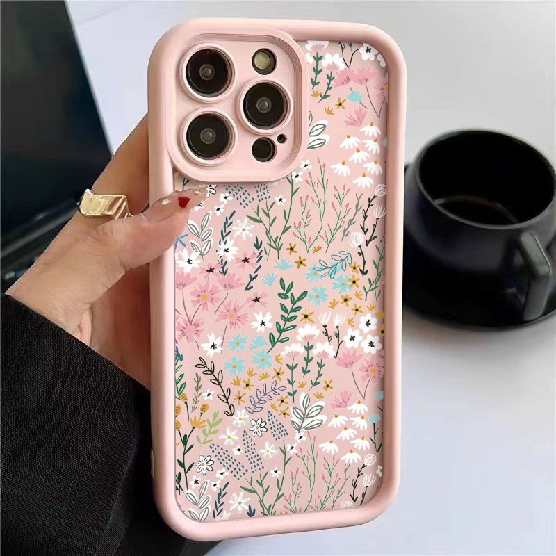 Phone Cases Redmi - ピンクの竹と花柄のiPhoneケース Xiaomi Redmi Note 14 13