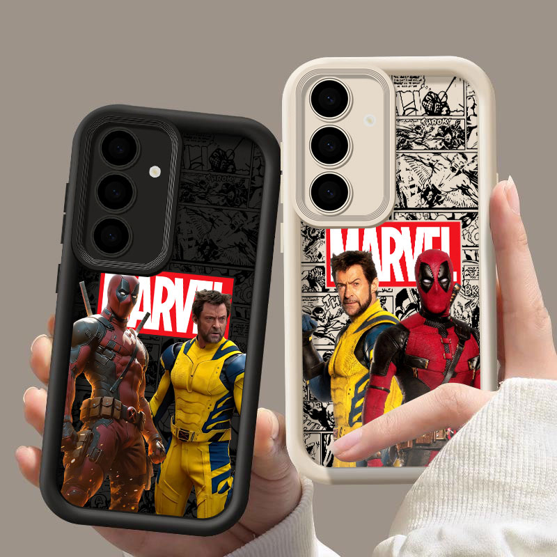 Phone Cases Galaxy S25 - マーベル デッドプールとウルヴァリン柄 Samsung Galaxy S26 S25