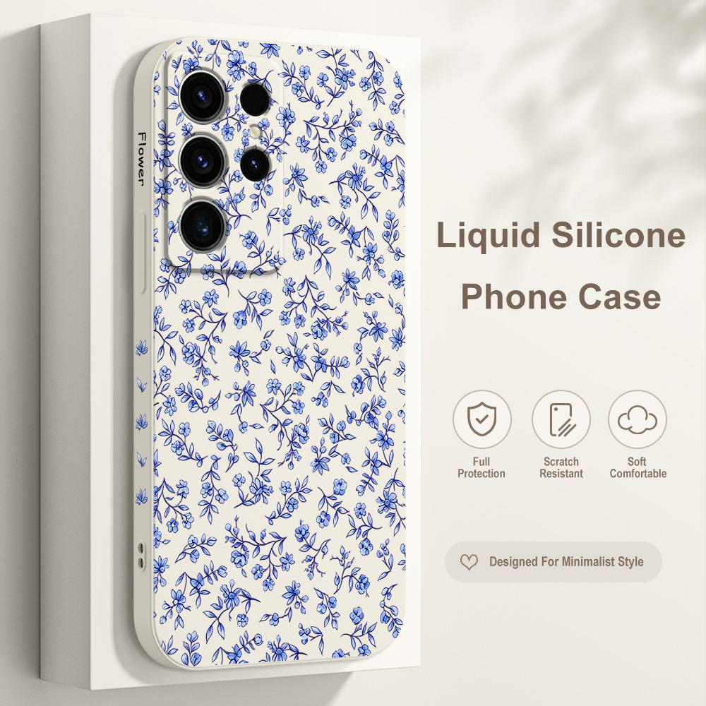 Phone Cases Galaxy S25 - ツイストフローラルデザインのスマホケース、Samsung Galaxy S26 S25 Edge S24