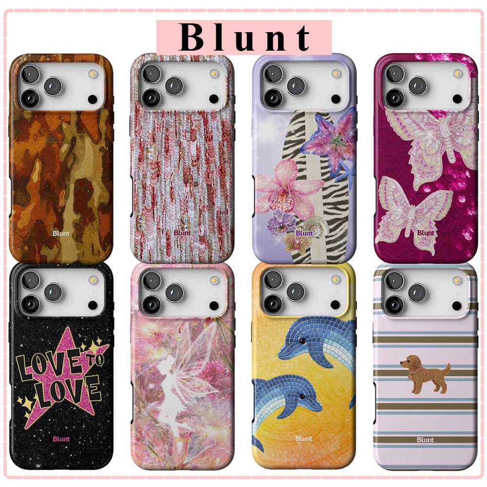 Phone Cases Blunt - マゼンタバタフライ ブラントフォンケース サムスンギャラクシー S20 S22 S23