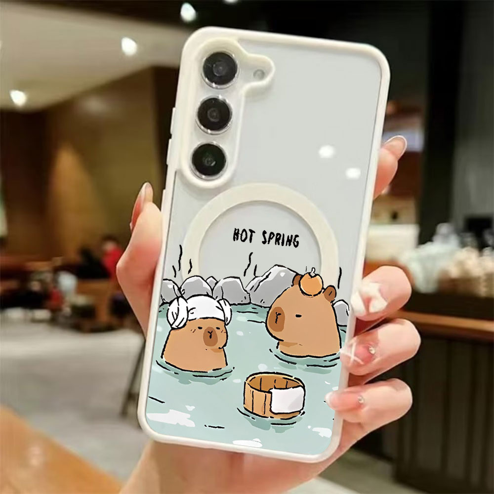 Phone Cases Galaxy S25 - カラートランスペアレント磁気吸着スマホケース Samsung Galaxy S26 S25 S24