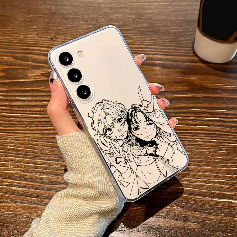 Phone Cases At Shein - 彼が興味を抱いたのは男の子ではありませんでした。Samsung A10 A12 A31 A40 A70用電話ケース透明カバー
