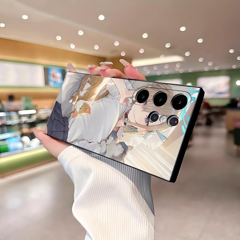 Phone Cases Galaxy S25 - ホットブルーアーカイブ グリルアスナ スマホケース サムスンギャラクシーS26 S25 S24