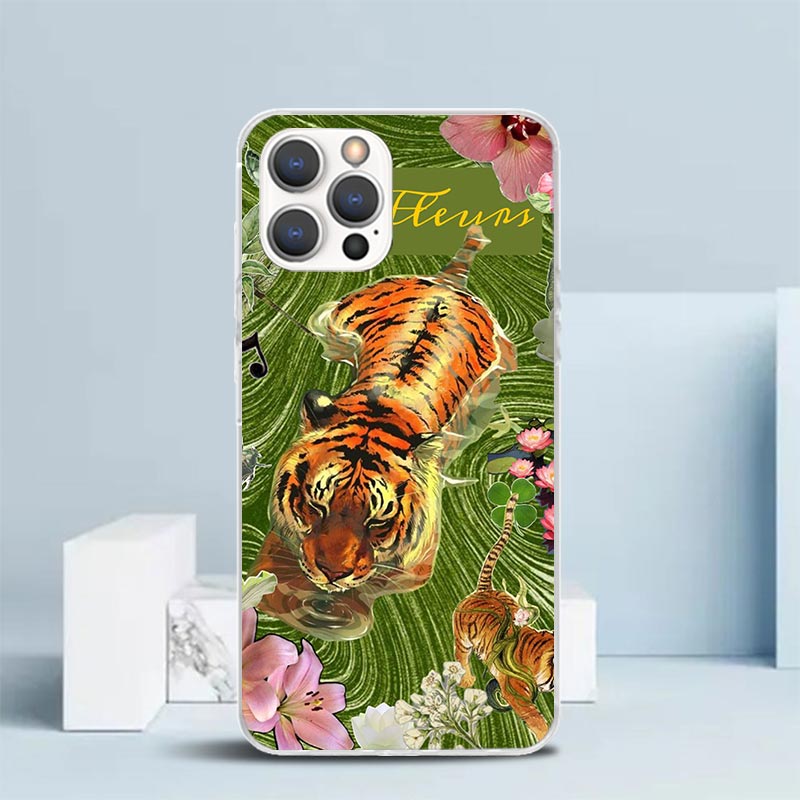 高級タイガーパターンアートソフトカバー iPhone 16  - Phone Cases That Fit Iphone 16E のレビューと価格
