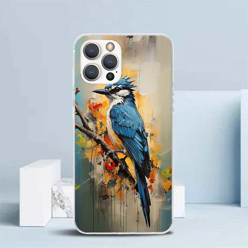 動物油絵の鳥柄ソフトカバー iPhone 16 17 Air - Phone Cases That Fit Iphone 16E のレビューと価格