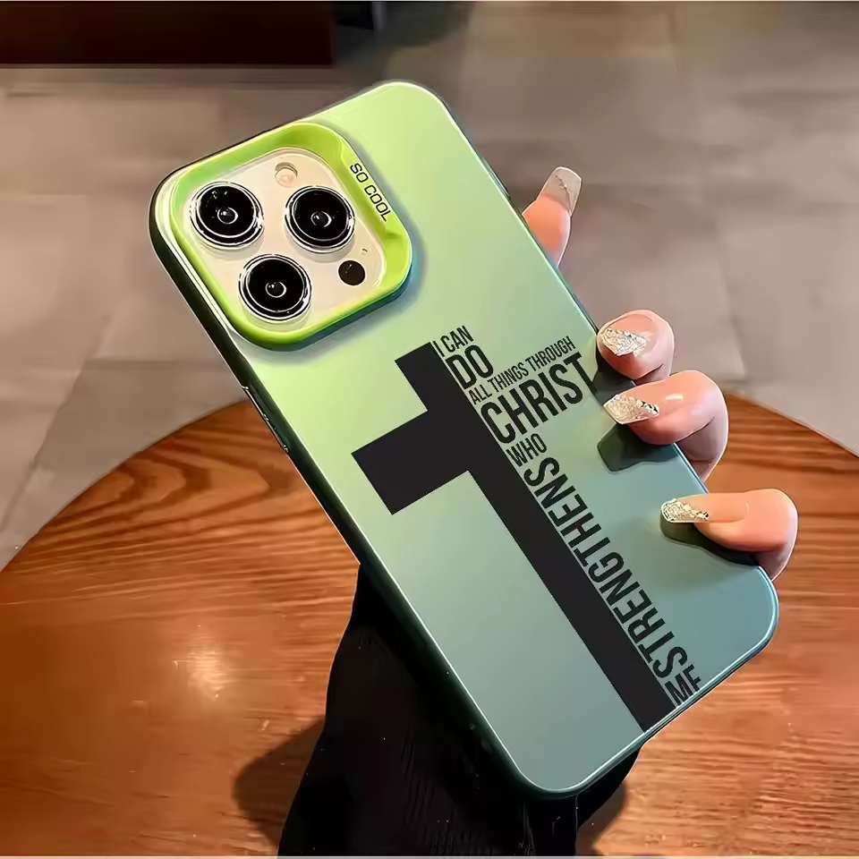 指紋防止クロス聖書柄iPhoneケース iPhone 17  - Phone Cases For Iphone 17 のレビューと価格