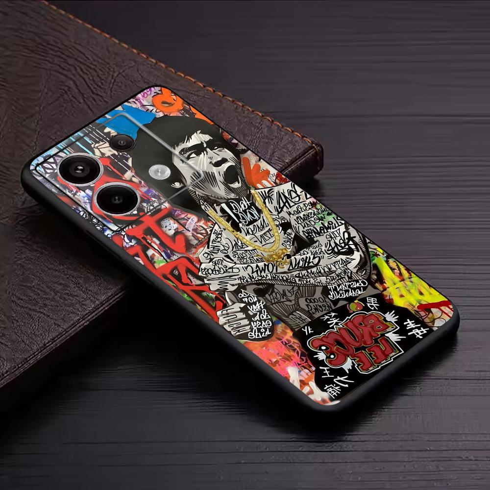 バンクシー グラフィティ アート スマホケース Redmi  - Phone Cases Redmi のレビューと価格
