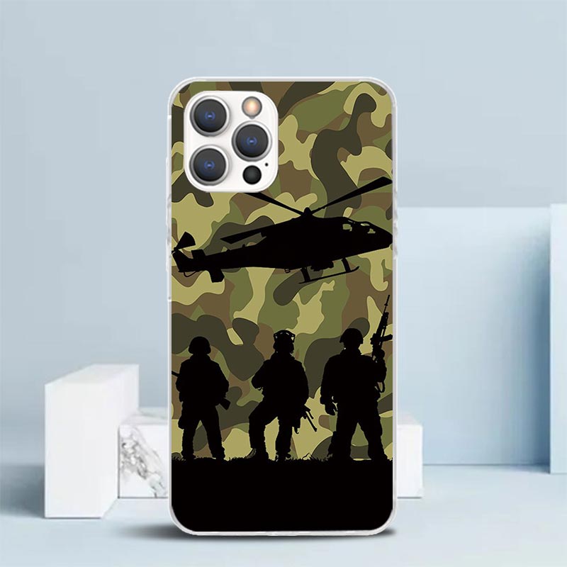 迷彩柄ミリタリーソフトカバー iPhone 16 17 Ai - Phone Cases That Fit Iphone 16E のレビューと価格