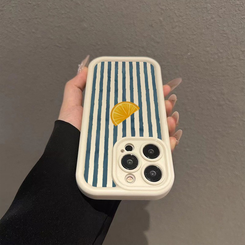 ストライプレモンスライス柄スマホケース Xiaomi Red - Phone Cases Redmi のレビューと価格