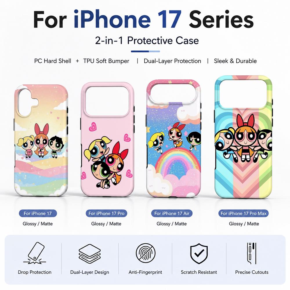 アニメ「パワーパフ・ガールズ」スマホケース フィルム素材 2 - Phone Cases Anime のレビューと価格
