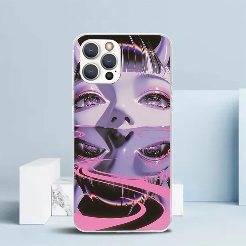 ガールアートパンクソフトカバー iPhone 16 17 A - Phone Cases That Fit Iphone 16E のレビューと価格