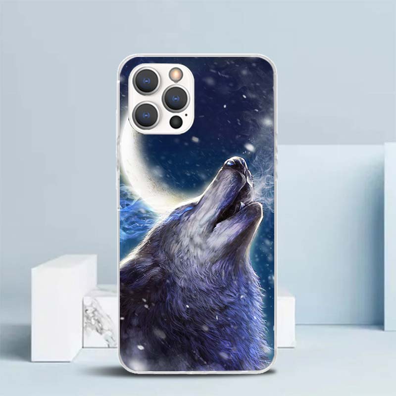 怒れる動物オオカミ柄ソフトカバー iPhone 16 17  - Phone Cases That Fit Iphone 16E のレビューと価格