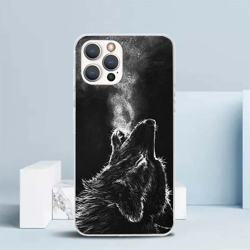怒れる動物オオカミ柄ソフトカバー iPhone 16 17  - Phone Cases That Fit Iphone 16E のレビューと価格