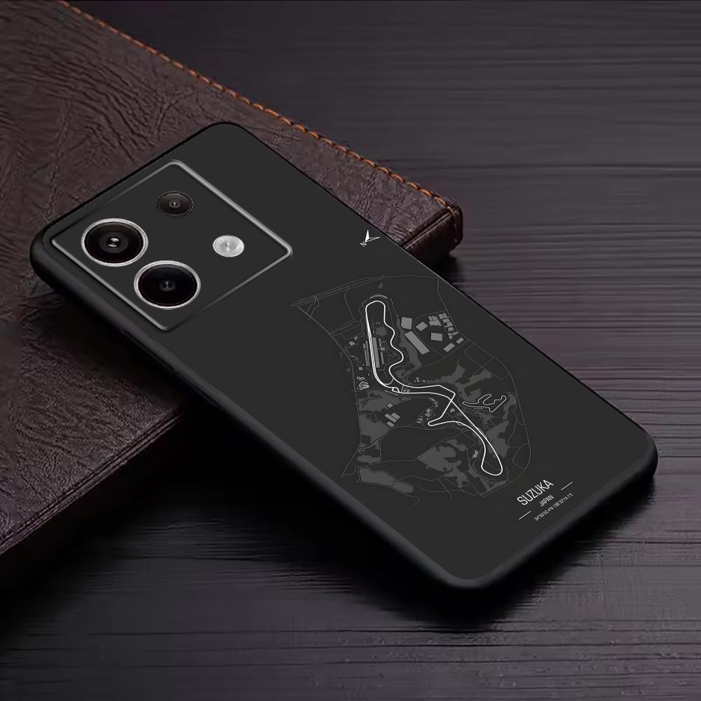F1 レーストラックプリント Redmi Note 14 1 - Phone Cases Redmi のレビューと価格