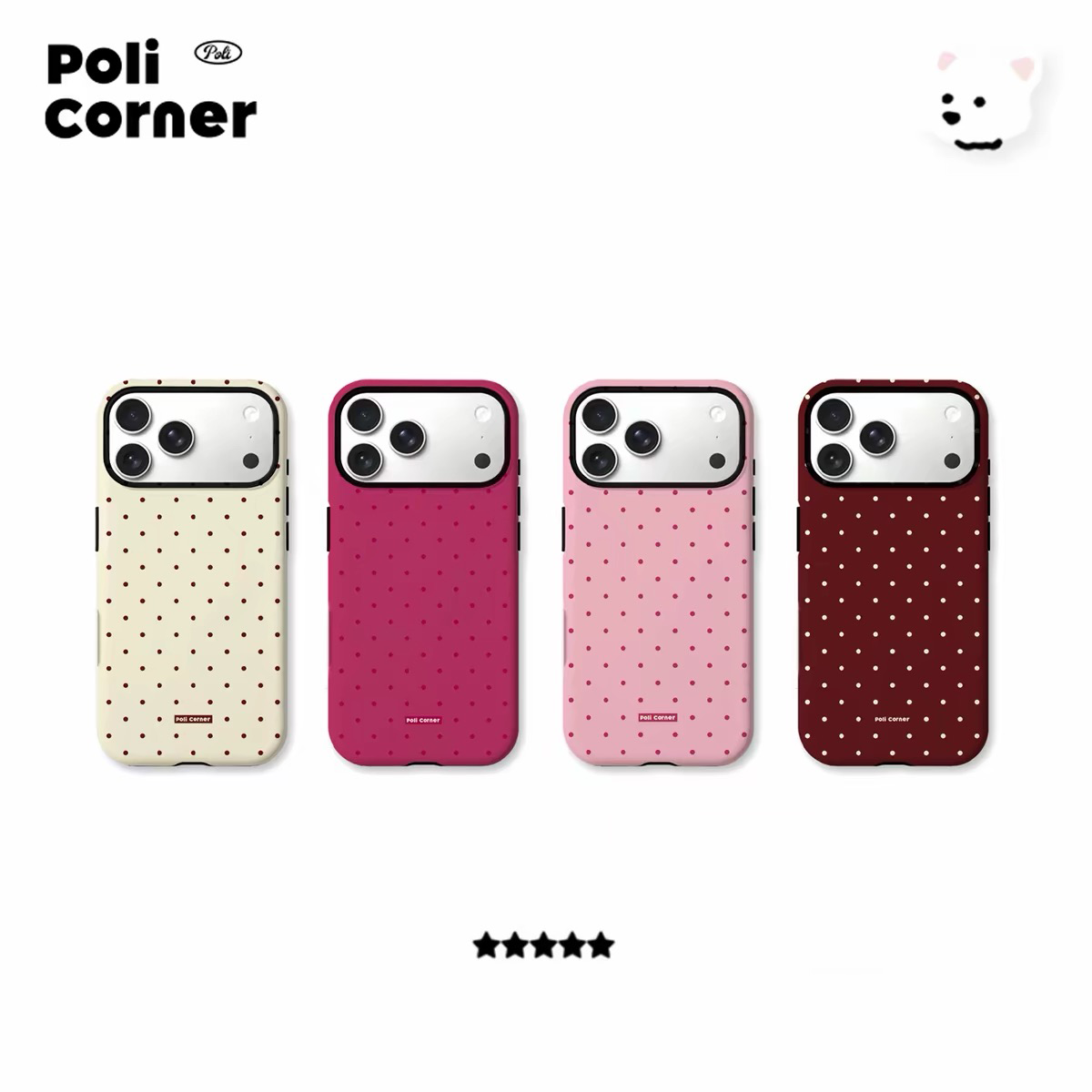 ヴィラルヴィンテージ小さな水玉模様ミニマルインスタ映えスマホ - Phone Cases Viral のレビューと価格