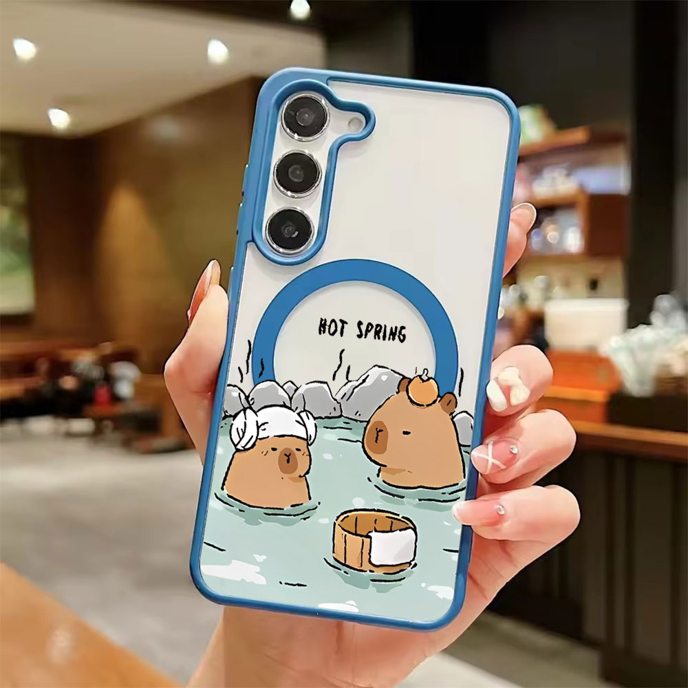カラートランスペアレント磁気吸着スマホケース Samsung - Phone Cases Galaxy S25 のレビューと価格