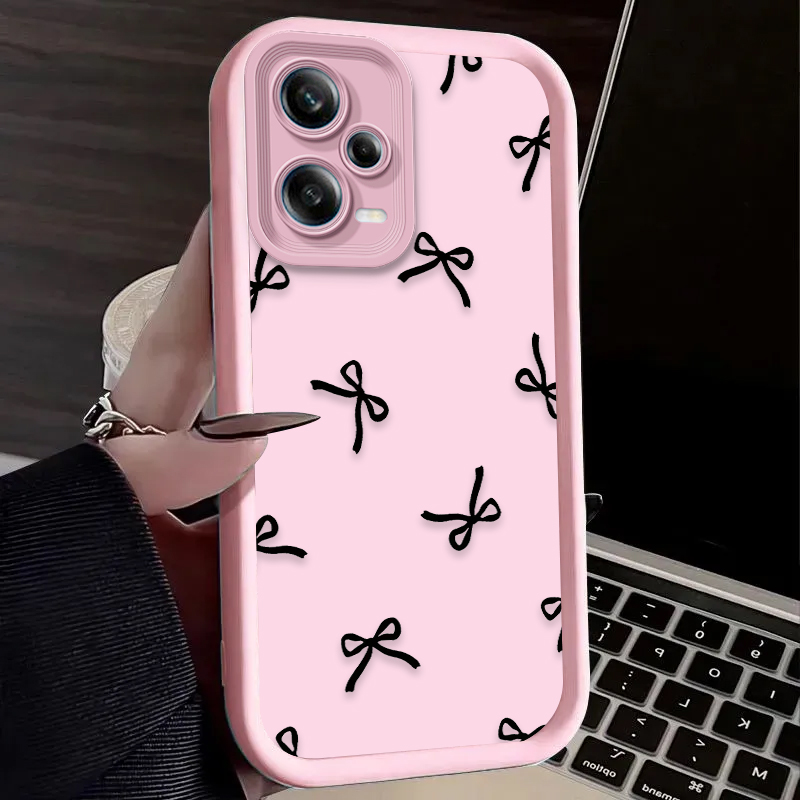黒の愛のハート型のリボン付きスマホケース Xiaomi Re - Phone Cases Redmi のレビューと価格