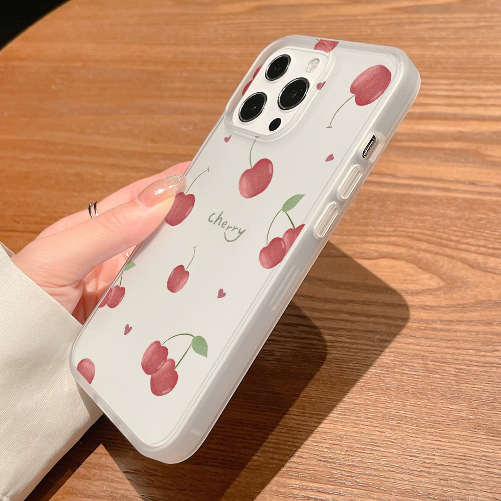チェリー柄フロスト加工iPhoneケース iPhone 17 - Phone Cases For Iphone 17 のレビューと価格