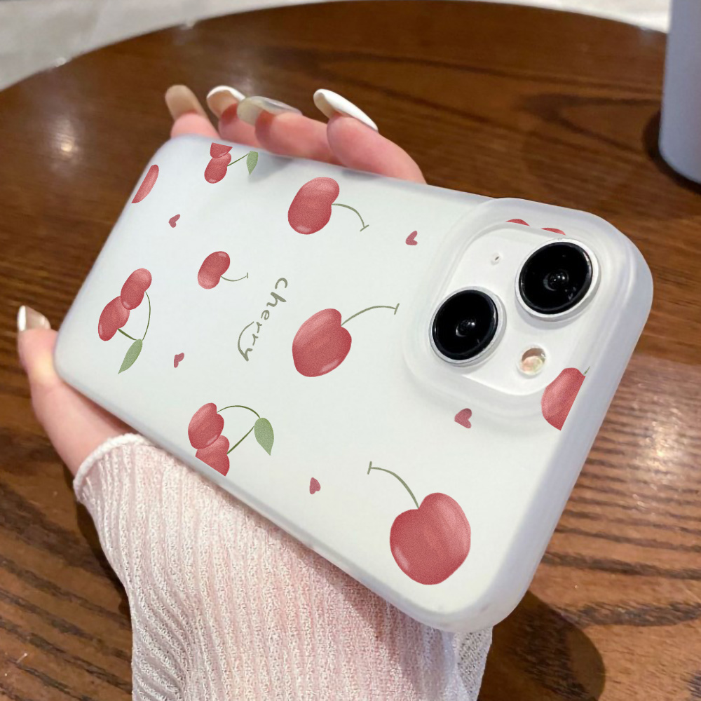 チェリー柄フロスト加工iPhoneケース iPhone 17 - Phone Cases For Iphone 17 のレビューと価格
