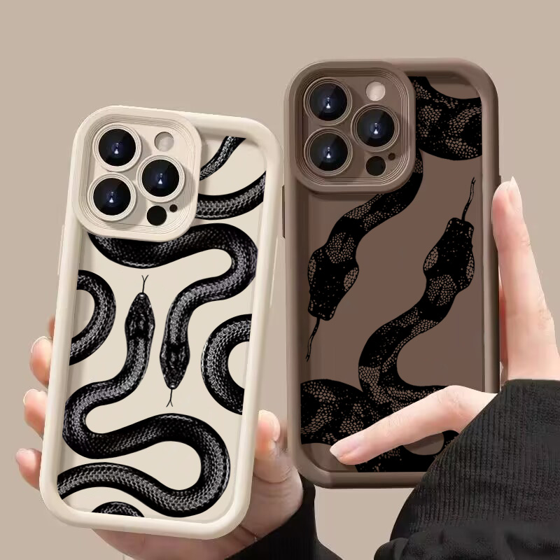 ブラックスネークプリントのiPhoneケース（iPhone  - Phone Cases For Iphone 17 のレビューと価格